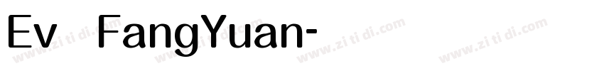 Ev   FangYuan字体转换
